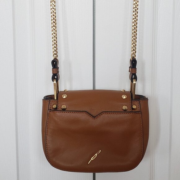 BRIAN ATWOOD SMALL SHOULDER CROSSBODY LIGHT BROWN LEATHER BAG - Picture 13 of 13